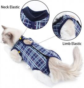 img 1 attached to Cat And Dog Surgical Recovery Suit With E-Collar Alternative - Professional Abdominal Wound Protection And Comfortable Onesie Pajama For Post-Surgery Pets, Ideal For Cats