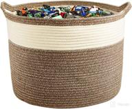 🧺 multi-use cotton rope basket for children's home storage - xxl size logo