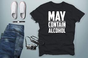 img 3 attached to Get Your Party On With CBTwear'S 'May Contain Alcohol' Men'S T-Shirt!