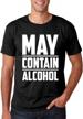 get your party on with cbtwear's 'may contain alcohol' men's t-shirt! logo