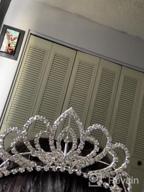 картинка 1 прикреплена к отзыву Серебряная кристальная диадема на ободке для женщин и девочек - элегантная принцессинская корона с заколками для свадеб, выпускных вечеров, дней рождения и вечеринок - Мини-4,4 "от Bseash от James Ortega