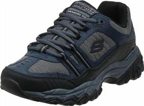 img 4 attached to Skechers Afterburn 👟 Strike Lace-Up Men's Sneakers