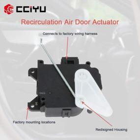 img 2 attached to Cciyu Hvac Air Door Actuator Replacement 604-946 79160S0XA01 Heater Blend Door Actuator Fit For Acura MDX 2002-2006, For Honda Odyssey 1999-2004, For Honda Pilot 2003-2008