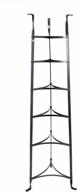 free standing cookware stand with 6 tiers, hammered steel pot rack (fully assembled) logo