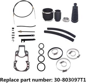 img 2 attached to 🔧 Enhanced Labwork Transom Seal Bellow Repair Kit with Lower Shift Cable Replacement for Mercruiser Alpha One SEI 30-803097T1: Boost Performance and Reliability