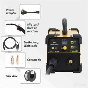 img 2 attached to 🔥 Mig Welder - MIG140D: Dual Voltage Gasless Flux Wire Welding Machine for Efficient Welding