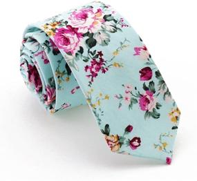 img 2 attached to Mantieqingway Cotton Printed Floral MYF006 029 Men's Accessories : Ties, Cummerbunds & Pocket Squares