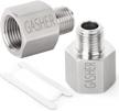 upgrade your piping system with gasher 5pcs stainless steel hex nipple fittings logo