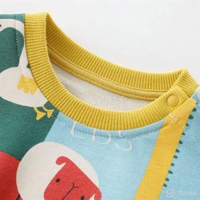 img 3 attached to Crewneck Sweatshirt Pullover Sweatshirts Toddler Apparel & Accessories Baby Boys best in Clothing