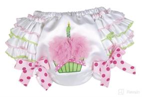 img 2 attached to 🎂 Bearington Baby Her First Birthday Diaper Cover - Girl's 1st Birthday Outfit