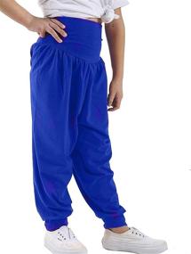 img 1 attached to GirlsWalk Girls Plain Harem Trousers Girls' Clothing : Pants & Capris