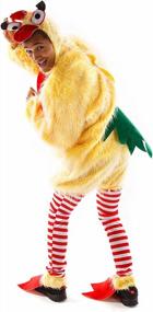 img 1 attached to Unisex Funky Chicken Halloween Costume - Get Silly In This Adult Body Suit!