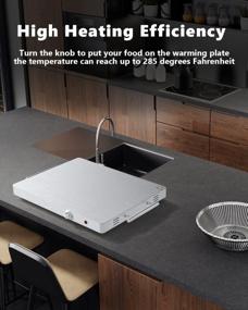 img 2 attached to ARLIME Electric Warming Tray With Adjustable Temperature Control – Keep Your Food Warm For Your Buffets And Parties!