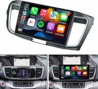 for 2014-2017 honda accord 9th radio with dash kit,built-in carplay&android auto,2g ram 32g rom mirror link play logo