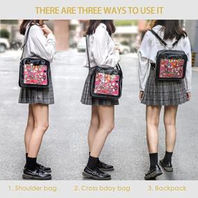 img 2 attached to Show Off Your Anime Cosplay Pins With The STEAMEDBUN Ita Bag Crossbody Backpack