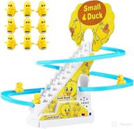 🦆 entertaining joygetin small ducks climbing toy: electric duck roller coaster with flashing lights & music! logo