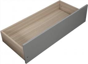 img 1 attached to Увеличьте пространство и стиль с помощью двухъярусной кровати Merax из цельного дерева с 2 ящиками — пружинный блок не требуется!