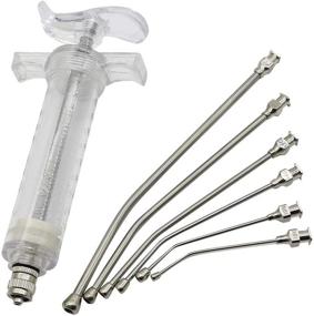 img 4 attached to Duona Hand Feeding Syringe with Curved Gavage Tubes for Baby Birds and Parrots