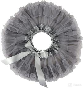 img 1 attached to Wennikids Chiffon Dance Pettiskirts Tutu 🩰 for Girls - Assorted Sizes and Colors