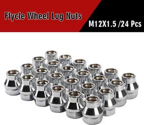 img 3 attached to 🔧 High-Quality Chrome 12x1.5 Extended Lug Nut Set: 24PCS M12x1.5 Open Ended Lug Nuts with 7mm Shank for Aftermarket Wheels