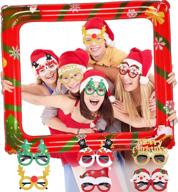 celebrate christmas in style with vocool's 6-piece cute glasses and festive photo booth props logo