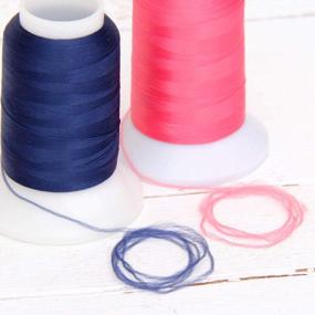 img 1 attached to Get Creative With Threadart'S Meadow Green Wooly Nylon Thread - Perfect For Serger Sewing And Stretchy Fabrics!