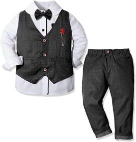 img 3 attached to 👔 Nwada Sleeve Shirts Outfits - Trendy Boys' Clothing for Suits & Sport Coats