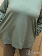 img 1 attached to Women'S Casual Long Sleeve Sweatshirt: Lecieldusoir Pullover Top With Pockets review by Steve Atchley