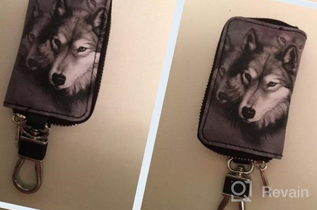 img 1 attached to 🔑 Stylish and Functional: KUIFORTI Printed Leather Keychains Protector review by Alex Winnick