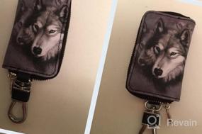 img 5 attached to 🔑 Stylish and Functional: KUIFORTI Printed Leather Keychains Protector