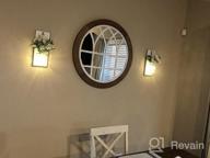 img 1 attached to Set Of 2 Handmade Mason Jar Wall Sconces With Remote Timer LED Fairy Lights And White Rose, Rustic Farmhouse Kitchen Decorations Wall Art Hanging Design For Living Room review by Andrea Webb