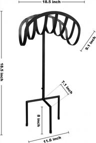 img 3 attached to Heavy Duty Free Standing Garden Hose Stand - ERYTLLY Metal Hose Holder For Yard, Lawn, And Garden Hose Storage