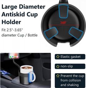img 1 attached to 2-In-1 Car Cup Holder Phone Mount - 360° Rotation, Adjustable Base & Large Bottle Adapter!