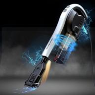 🚗 brookstone bk1645, 120w car vacuum cleaner with led flashlight, powerful suction, wet/dry use, multiple accessories, silver logo