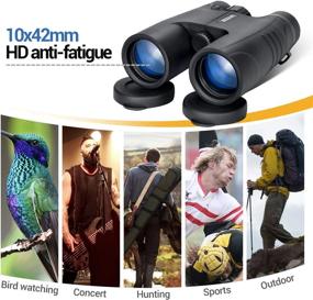 img 3 attached to Premium 10X42 Binoculars For Adults: Lightweight, Waterproof & Perfect For Outdoor Adventures!