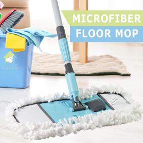 img 1 attached to Guay Clean Home Cleaning Kit - 4 Piece Set W/ Telescopic Pole, Microfiber Mop, Broom & More!