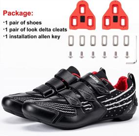 img 1 attached to BUCKLOS Unisex Cycling Shoes With Delta Cleats - Compatible With Peloton, Look Delta & Shimano SPD - Ideal For Indoor & Outdoor Spin Workouts