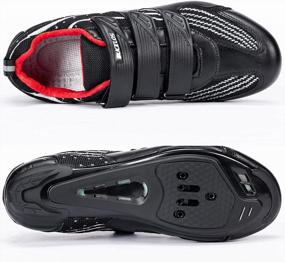 img 3 attached to BUCKLOS Unisex Cycling Shoes With Delta Cleats - Compatible With Peloton, Look Delta & Shimano SPD - Ideal For Indoor & Outdoor Spin Workouts