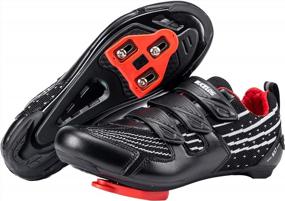 img 4 attached to BUCKLOS Unisex Cycling Shoes With Delta Cleats - Compatible With Peloton, Look Delta & Shimano SPD - Ideal For Indoor & Outdoor Spin Workouts
