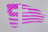 🏁 cartat2s distressed flag with cross vinyl decal – perfect for car, truck, suv, camper, laptop, and more! choose your preferred size and color (pink, 7x4.4) логотип