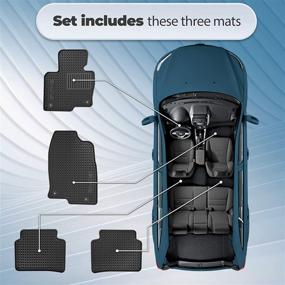 img 2 attached to 🚗 All-Weather Floor Liners for Mazda CX-5 2017+ - Replacement Car Mat Set by Automajor