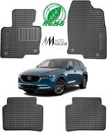 🚗 all-weather floor liners for mazda cx-5 2017+ - replacement car mat set by automajor logo