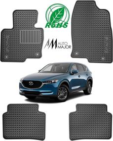 img 4 attached to 🚗 All-Weather Floor Liners for Mazda CX-5 2017+ - Replacement Car Mat Set by Automajor