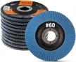 kseibi 4 1/2" zirconia corundum flap discs | grit #60, 10pack | sanding & grinding wheels logo