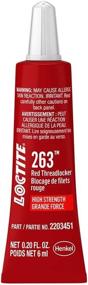 img 4 attached to 🔴 Loctite 263 Automotive Threadlocker: High-Strength, Oil Tolerant, High-Temp, Fluorescent, Anaerobic Formula, Red, 6mL Tube (PN: 2203451)