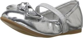 img 4 attached to 🩰 NINA Girls Karla T Ballet Flats for Toddlers' Shoes