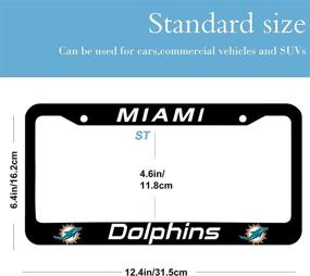 img 2 attached to 2PCS For Dolphins License Plate Frames