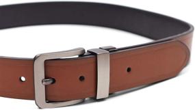 img 2 attached to Dickies Reversible Belt for Men - Black to Brown Transition with Style