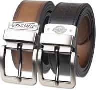 dickies reversible belt for men - black to brown transition with style logo