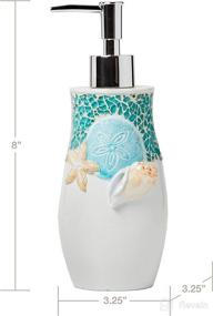 img 3 attached to 🛁 Turquoise South Seas Soap Dispenser from SKL Home by Saturday Knight Ltd: Stylish and Functional Bathroom Accessory!